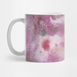 Pink, Maroon, and Grey Blend - Abstract Watercolor Painting Mug